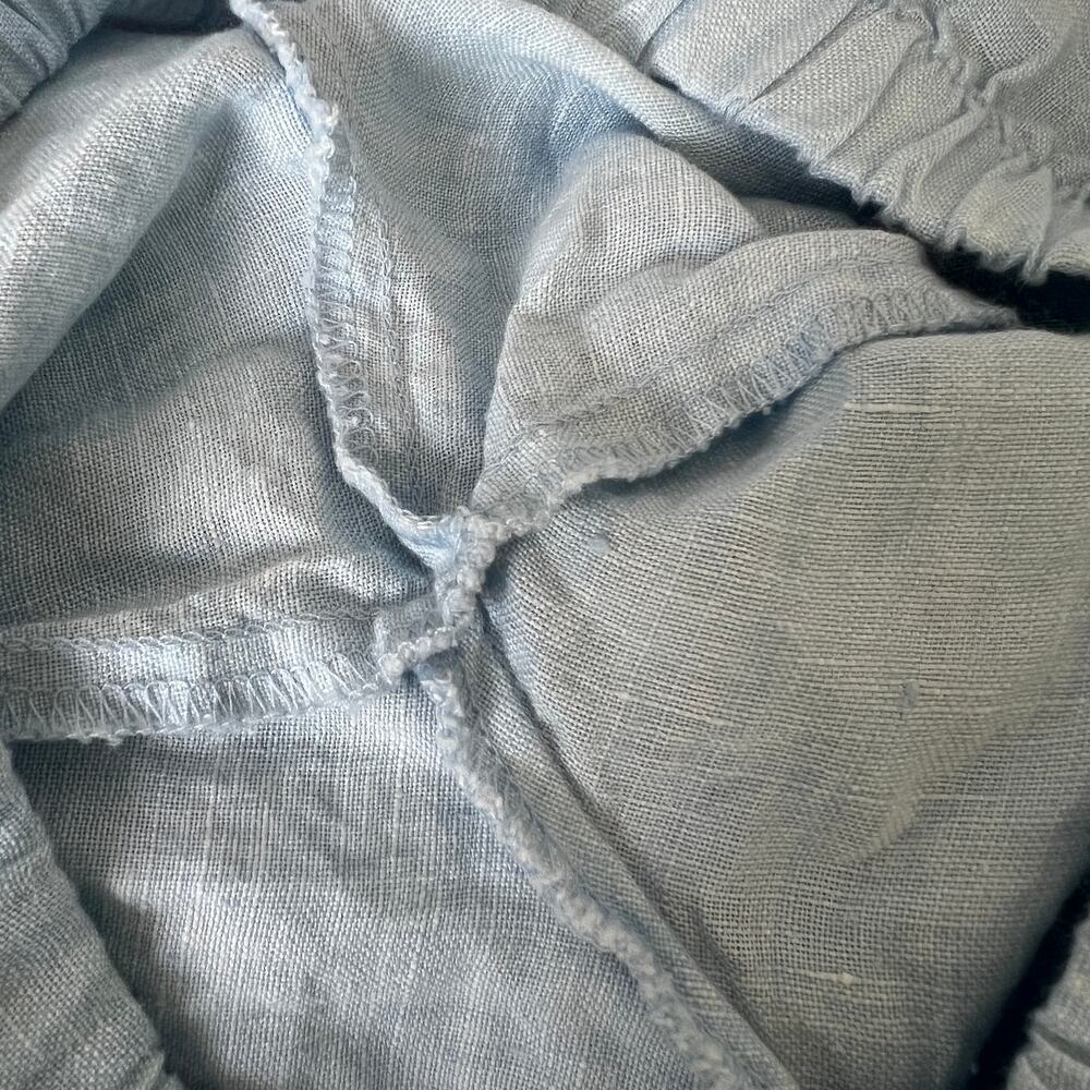 FLAX Lot of 3 100% Linen Elastic Waist Pants Women's Size P 4-6 Pink Blue Green - Picture 8 of 13
